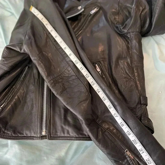 Vintage 90’s Hard Rock Cafe Leather Motorcycle Biker Jacket MIAMI. Sz: S. - Picture 9 of 16